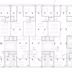Living between the parking decks, floorplan