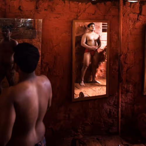 Indian Wrestling Students