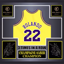 Champagne Saber Champ - Framed Jersey LA