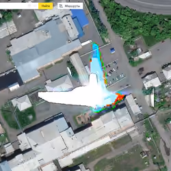 The plane over Abakan