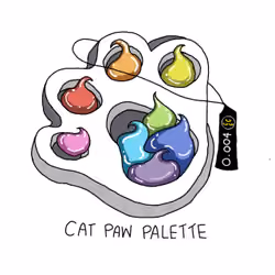 Cat paw palette