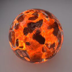 The cryptic sphere liquefies