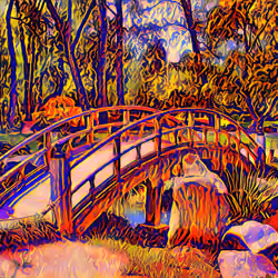 A Garden with Birdge 18/19