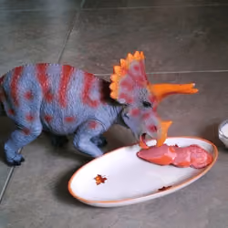 Triceratops Stas eats