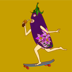 Eggplant girl#002