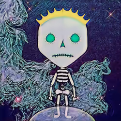 Norse Gods - Hel, Skeleton Form #055