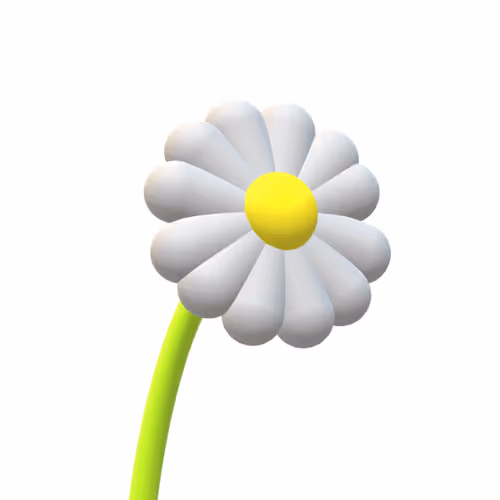 Simple 3D flowers