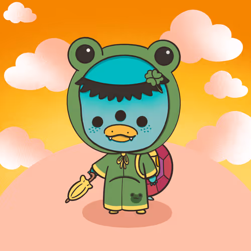 Lucky Kappa by Little monster X FourLeafClover (RARE)