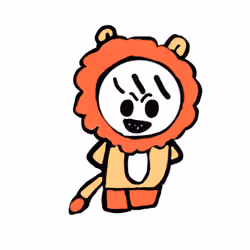 Dress up as a lion
