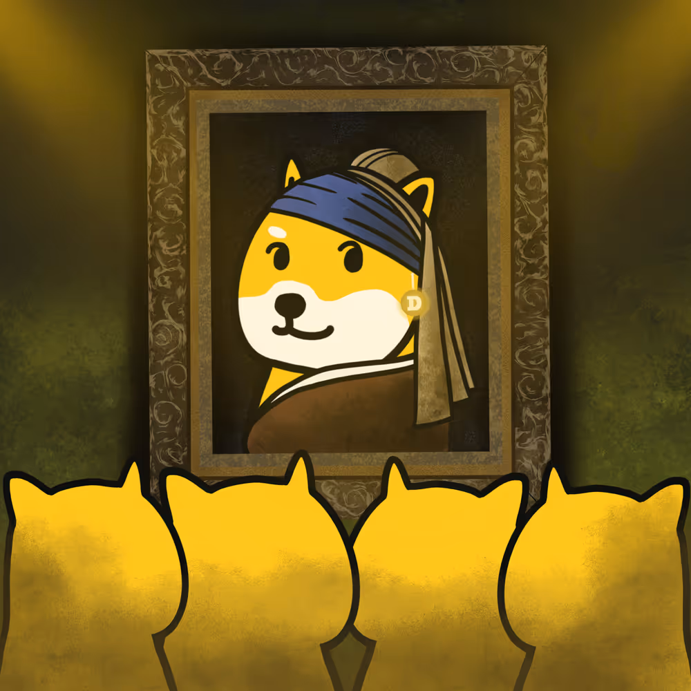 Non Fungible Doge #Doge with a Pearl Earring