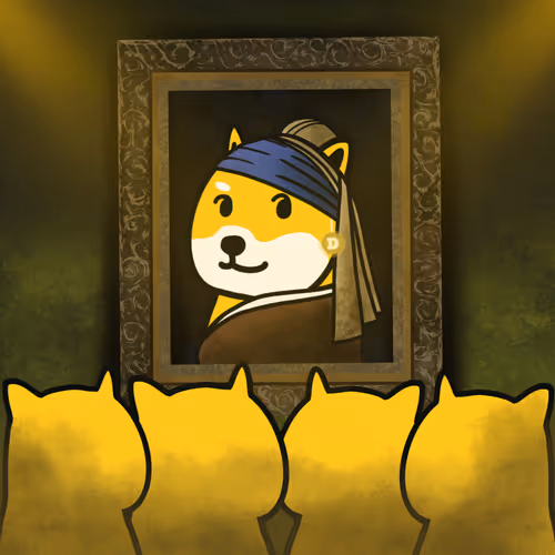Non Fungible Doge #Doge with a Pearl Earring