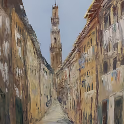 Oporto Clerigos Tower Painting
