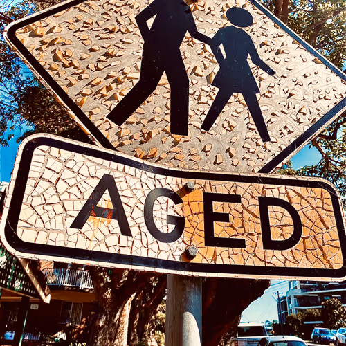 Aged sign art