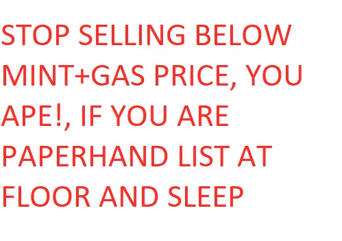 STOP SELLING BELOW FLOOR