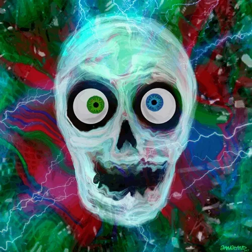 Gangland Skull #314 - "Moon Man" - by Eddie Gangland