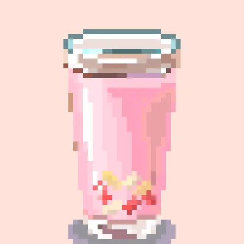 Hot Strawberry Rainbow Jelly Tea