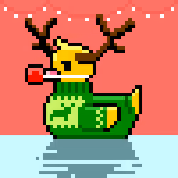 CryptoDuckie #464 | Reindeer Duckie