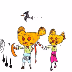 Heroes practicing fighting
