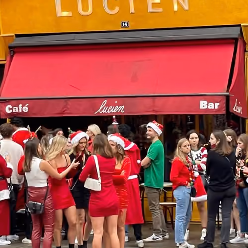 SantaCon 2021 Outside Lucien