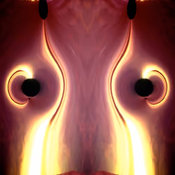 Black Holes Dance Purple