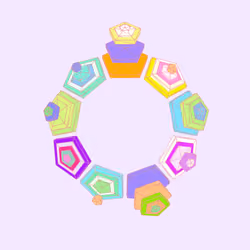 Pop Pentagon Circle