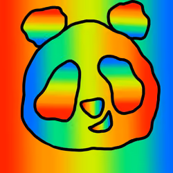 Wavyy Panda Rainbow