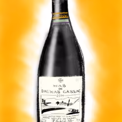 WineFiesta #22 - Wine Bottle Sketch of Mas de Daumas Gassac Rouge