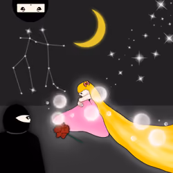 Lonely Girl (Princess) with Ninja