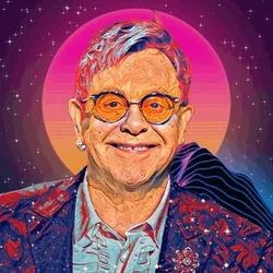 Vapor Art #40 Elton John