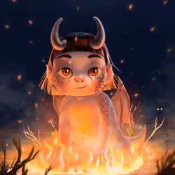 Baby fire dragon