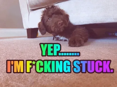 Stuck Sweary Dog
