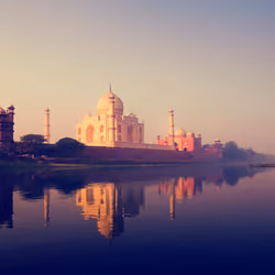 The Taj Mahal in Agra India