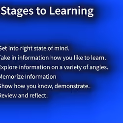 6 Stages to Learning