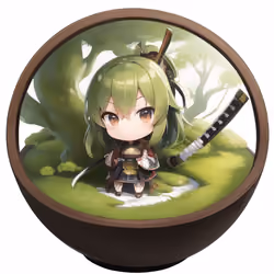 crypto bonsai girl　森林　(forest）