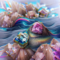 AI Art - Bismuth Sea 