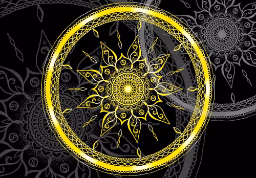 snow moon mandala