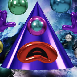 3D THE GREAT PYRAMID & ALL SEING EYE 