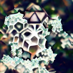 Crystallised hexagonal fractal