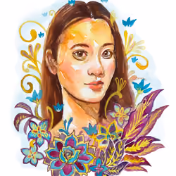 girl flower lover 8