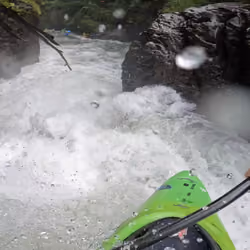Meat Locker Rapid on Alsaseca River: Paddler - Jon Cheney 