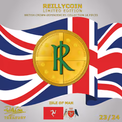 ReillyCoin Limited Edition British Crown Dependencies Collection Isle of man No.23 of 24 Unique Piec