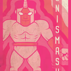 Uni Wrestlers Card #1 - Uni Smasher - Rare Pink
