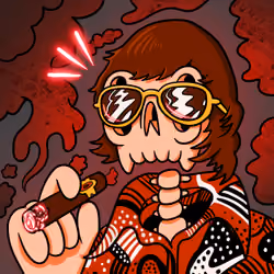 Smoking Skull #702