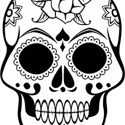 Patterned skulls #8/17