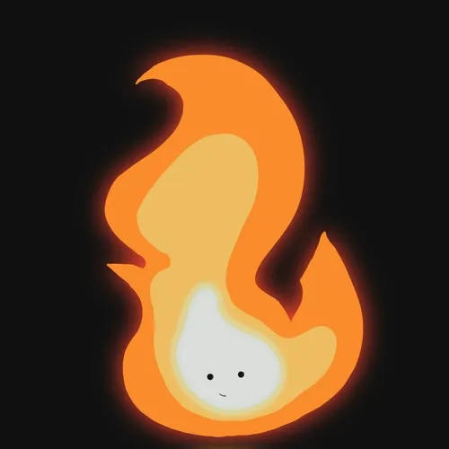 Happy Orange Flame