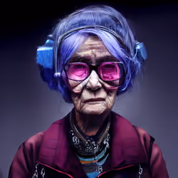 cyberpunk granny