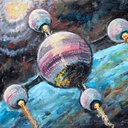 Space Station Art by Naci Caba