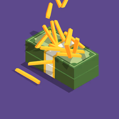 Fast Food Money Stacks