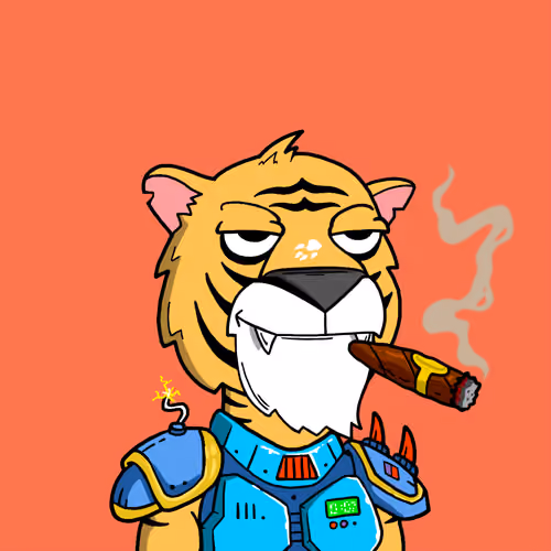 Grouchy Tiger Social Club #7646