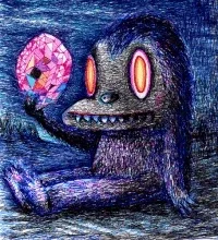 Lonely dark Bear